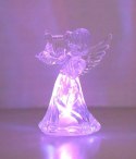 Aniołek świecący led figurka lampka ozdobna multikolor wkład do znicza PID1752