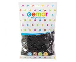 Balony 100szt czarne pastelowe 10