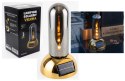 Lampion VELORA szklana tuba plastikowa złota podstawa 28 x 16 x 16cm SL-C2-G
