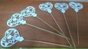 Serce na piku 6 szt ażur 26cm Dla Kochanej Babci