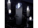 Świeczka led / wkład do zniczy 15cm z krzyżem