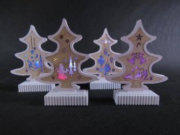 Choinka stojąca świecąca na baterie 21x17 cm.
