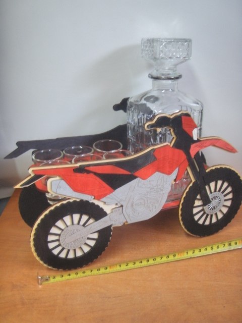 Karafka + 6 kieliszków MOTOR CROSS 18 urodziny