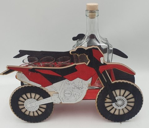 Karafka + 6 kieliszków MOTOR CROSS 30 urodziny