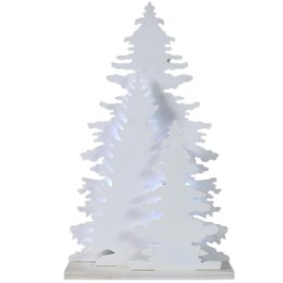 Drewniana Choinka 3D z LED, Zasilana Bateryjnie
