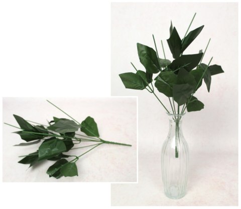 Łodyga do kwiatów 7-ramienna 36 cm 21 listków 7,5 cm MH-062