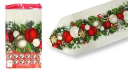 Mata bieżnik na stół świąteczny bożonarodzeniowy 180 x 35 cm BOMBKI MTO-50501A