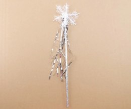 Różdżka śnieżynki 12szt , 36 cm.